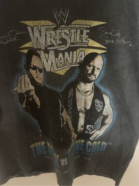 WrestleMania Black Graphic Tee - Vintage Event Shirt